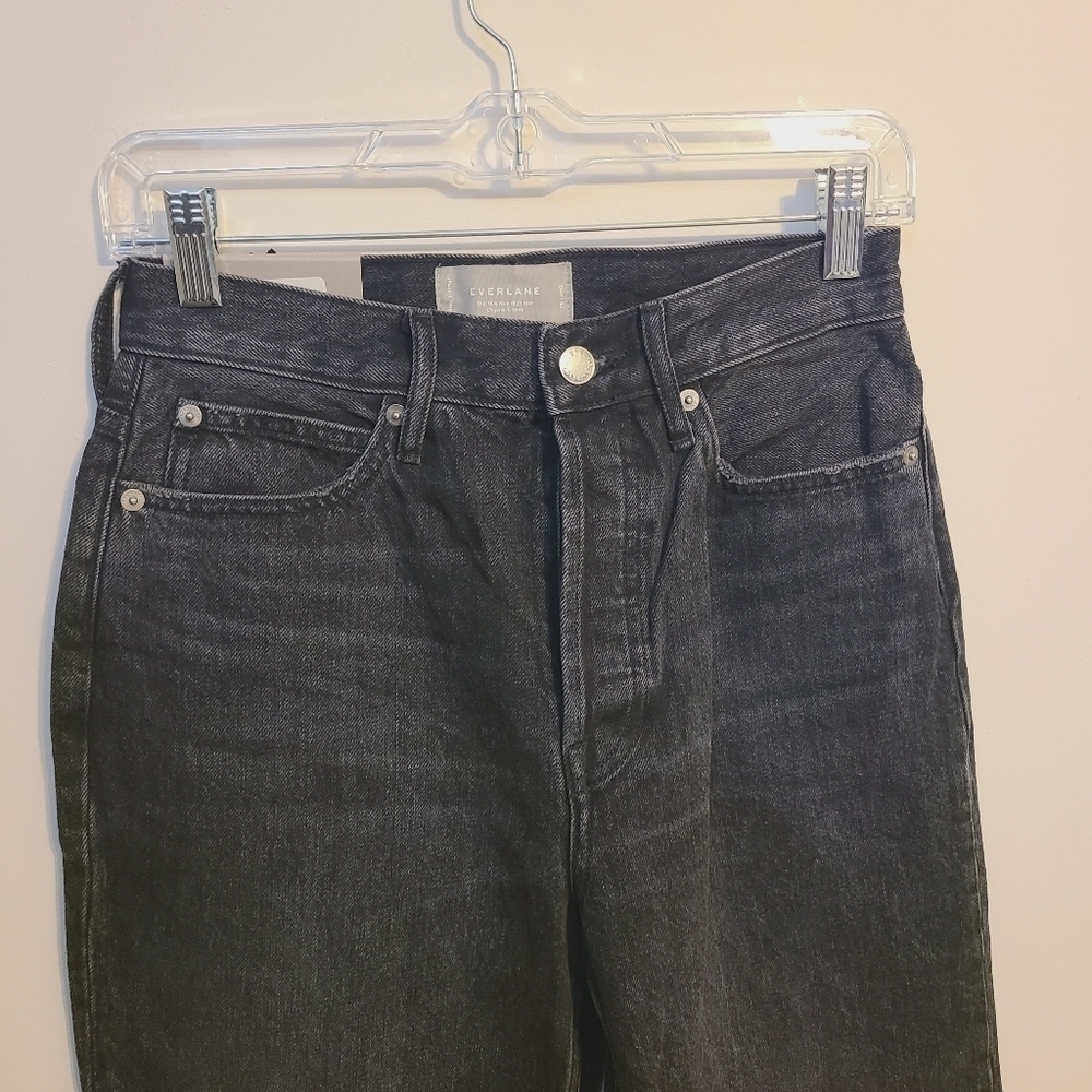 Everlane | Women's Black The 90s Way High Jeans (Size 25 Long) - Picture 6 of 16